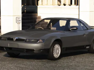 Mazda Eunos Cosmo 1990 with interior Low-poly 3D model