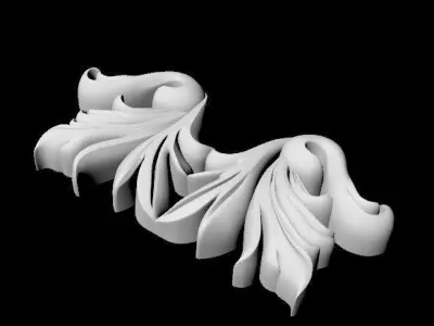 Central decor ornament for furniture 3D model 143