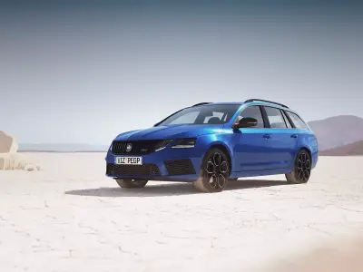 European station wagon unbranded 3D model