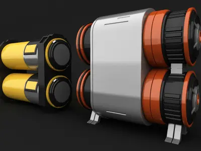 sci fi oil tanks free models Free 3D model
