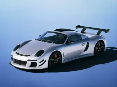 RUF CTR3 Clubsport 2012 Low-poly 3D model