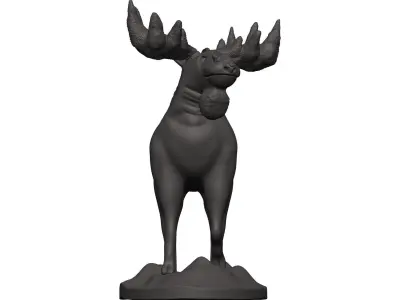 Moose statue 3D model