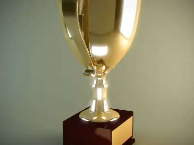 Trophy Cup Low-poly 3D model