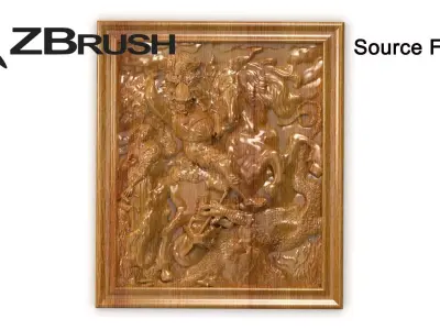 George the Victorious 3d painting Zbrush source 3D model