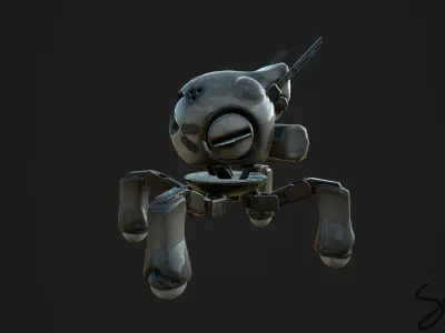 LilRobot robot Free low-poly 3D model