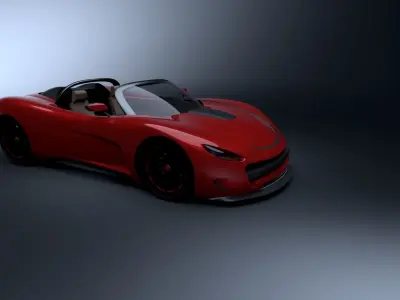 Personal design sport coop car 3D model