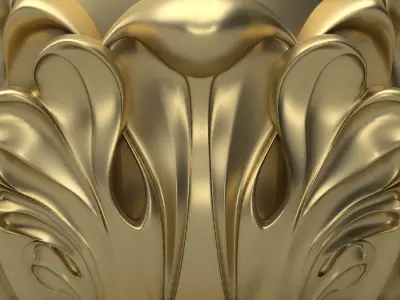 Carved Finial 3D model