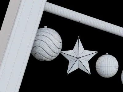 Loft style christmas tree 1300mm 3D model