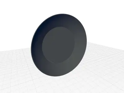 Mcmann Round Metal Wall Mirror 3D model
