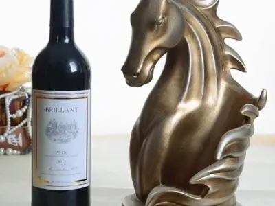 Wine HolderHorse Stand  3D print model