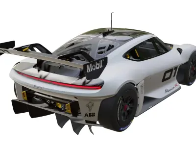 Porsche MissionRConcept 2021 Low-poly 3D model