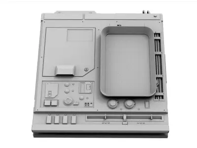 Sci-Fi Computer Decor Element Engineering Science Lab  3D model