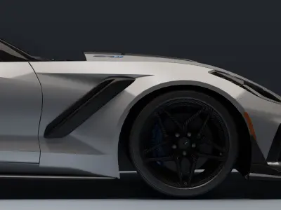 Chevrolet Corvette ZR1 Low-poly 3D model