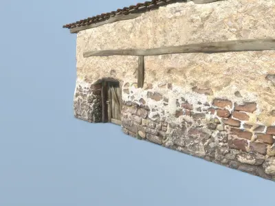 Classic Age Greek House Low-poly 3D model