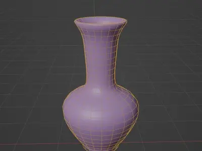 Vase Low Poly - No Textures Free low-poly 3D model