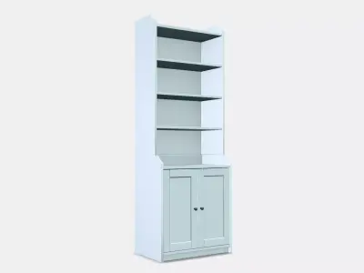 HAUGA High cabinet with 2 doors Low-poly 3D model