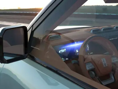 2025 BYD Yangwang U8 with lowpoly interior Low-poly 3D model