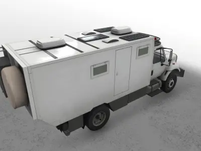  Motorhome Unicat TC52hv Low-poly 3D model