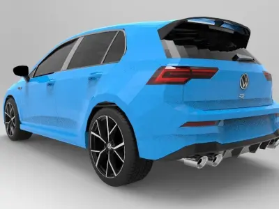 Volkswagen Golf R 8 2022 3D model