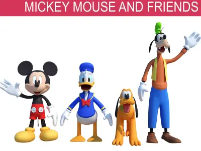 Mickey Mouse Friends  3D model