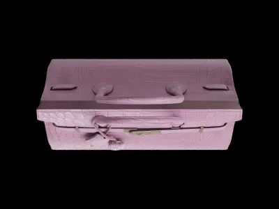 Pink Leather Handbag 3D model