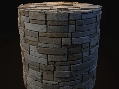 Ohio Gray Cobblestone 8K Textures Texture