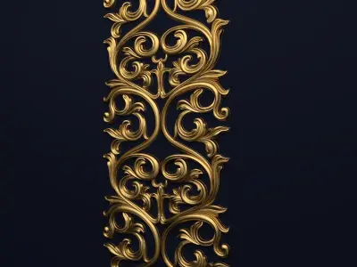 Classic decor ornament v-3D model16 3D model