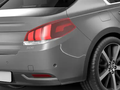 Peugeot 508 sedan 2015 3D model