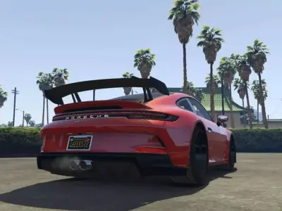 Porsche 911 GT3 992 High Quality Realistic Sports Car PBR 3D model