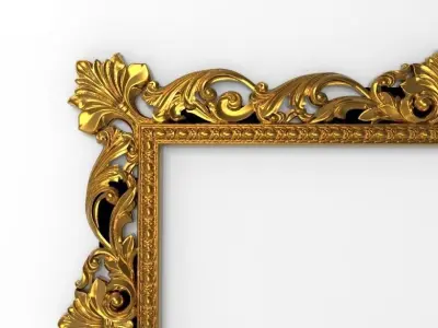 carved frame  3D print model