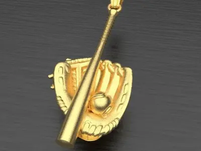 baseball pendants 3D print model