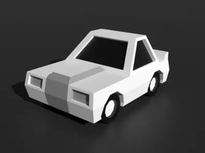Low Poly Vehicle Pack of 6 Variations Low-poly 3D model