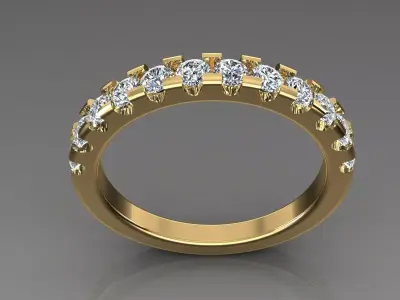 Band Ring 3D print model 13