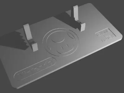 Mario Game and Watch Stand for console - Mushroom 3D model