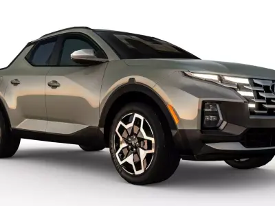 Hyundai Santa Cruz 2022 Low-poly 3D model