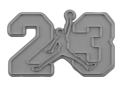 23 Jordan Neon Sign 3D model
