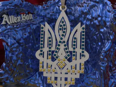 Ukrainian Trident 3D print model