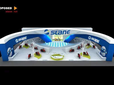 Exhibition - Area - 30X18-3DMAX2009-035 3D model