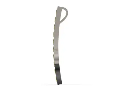 Rectangular Bar STL 3DM jewelry Pendant model jp0376 3D print model