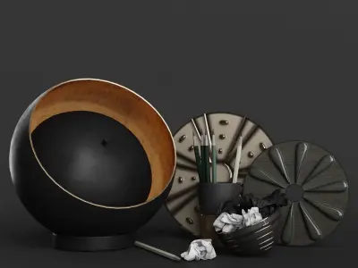 Decorative set A1 3D model