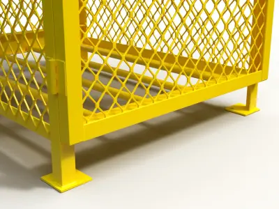 3D model of a box for a gas cylinder 3D model