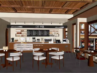 coffee shop 3D model