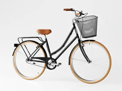 Bike Vintage Ladies Deluxe 3D model