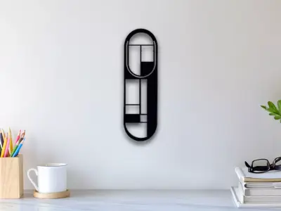 Abstract Wall Art 3D print model 9