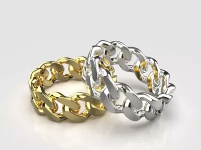 Chain ring in many sizes 3D print model