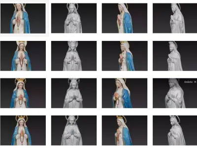 Praying Virgin Mary - Sacred Rosary Statue Collection