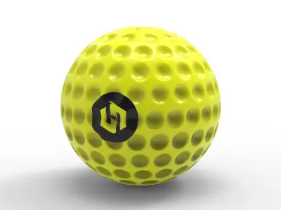 Golf ball Low-poly 3D model