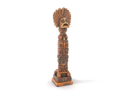 Ceremonial Totem Pole Model Pack Low-poly 3D model