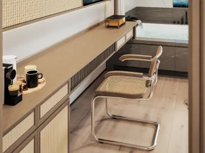 hotel bedroom interior  26 3D model