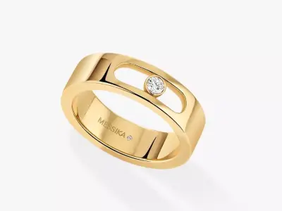 Messika Ring Gold 3D print model shop